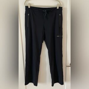 Theory Black Pull-On Zip Pocket Pants, Large